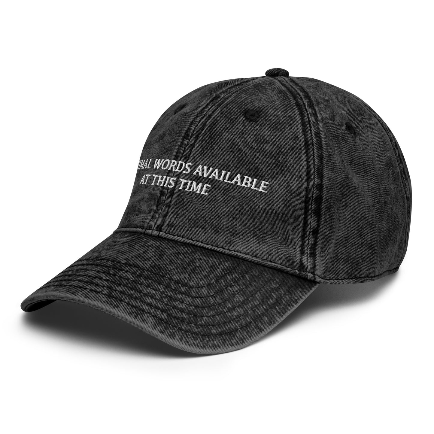 Minimal Words Available - Burnout Cap